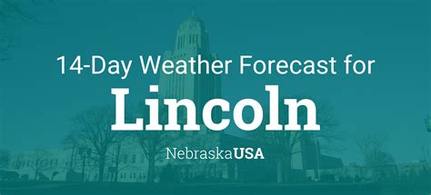 Forecast for lincoln. Free 30 Day Long Range Weather Forecast for Lincoln, Nebraska Enter any city, zip or place. Day Weather Toggle navigation. About; Help; US Lincoln, Nebraska ... Help; US Lincoln, Nebraska MON. May 13 75%. 70 to 80 °F. 45 to 55 °F. 18 to 28 °C. 5 to 15 °C. Sunrise 6:11 AM. Sunset 8:35 PM. TUE. May 14 79%. 66 to 76 °F ... 