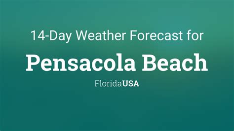 Forecast for pensacola beach. 12 Day Weather and Surf, issued 12 pm Sunday 05 May 2024 CDT. Pensacola beach surf forecast is for near shore open water. Breaking waves will often be smaller at less exposed spots. Today's Pensacola beach sea temperature is 71°F (Statistics for 05 May 1981-2005 - mean: 75 °F max: 80 °F min: 71 °F) 