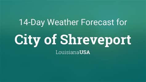 Forecast in shreveport. Our Shreveport, Louisiana Daily Weather Forecast for January 2026, developed from a specialized dynamic long-range model, provides precise daily temperature and rainfall predictions. This model, distinct from standard statistical or climatological approaches, is the result of over 50 years of dedicated private research, offering a clearer and ... 