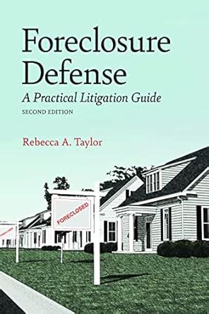 Foreclosure defense a practical litigation guide. - John deere model 400 owners manual.
