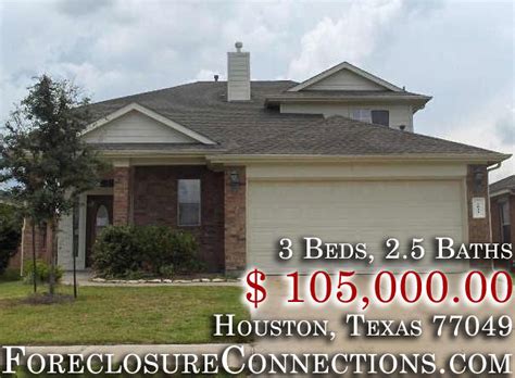 Foreclosure houston. Houston 77077 foreclosure listings. We provide nationwide foreclosure listings of pre foreclosures, foreclosed homes , short sales, bank owned homes and sheriff sales. Over 1 million foreclosure homes for sale updated daily. Founded in 1998. 