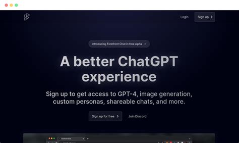 Forefront chat. Forefront Chat is a free online platform that lets you chat with virtual assistants powered by GPT-4 and GPT-3.5. You can ask questions, assign tasks, explore image generation, … 