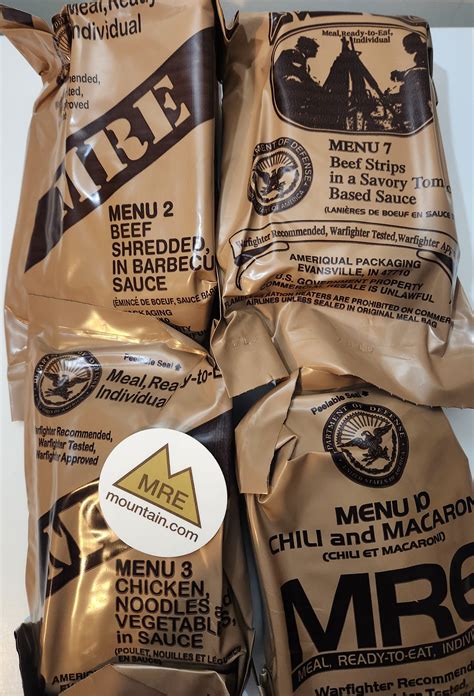 Foreign mre for sale. French Armed Forces RCIR 24 hr combat ration pack MRE. $54.99. British UK 24 hour combat Operational Ration Pack (ORP) $84.99. Sale. Spanish Armed Forces Individual … 