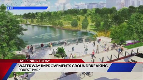 Forest Park East Waterways Improvement Project groundbreaking today