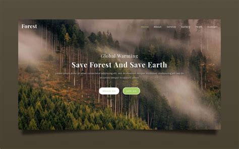 Forest Website Template Templateonweb