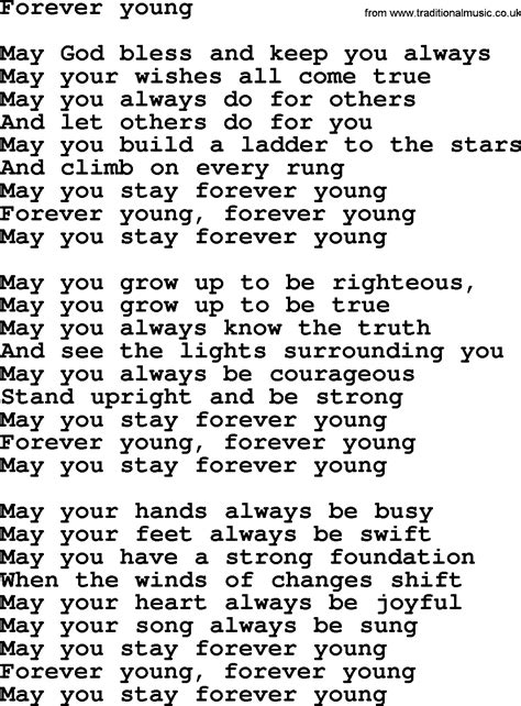 Forever young lyrics. Things To Know About Forever young lyrics. 