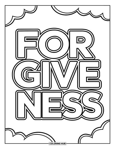 Forgiveness Coloring Shee