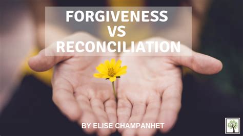 That’s because reconciliation requires both parties to be looking to reconcile with one another. It is no use if only one party is interested in a restored relationship. Whereas forgiveness is a one-way street, reconciliation is a two-way street.