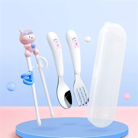 Fork Spoon Kits Baby Dinnerware Training Chopsticks …