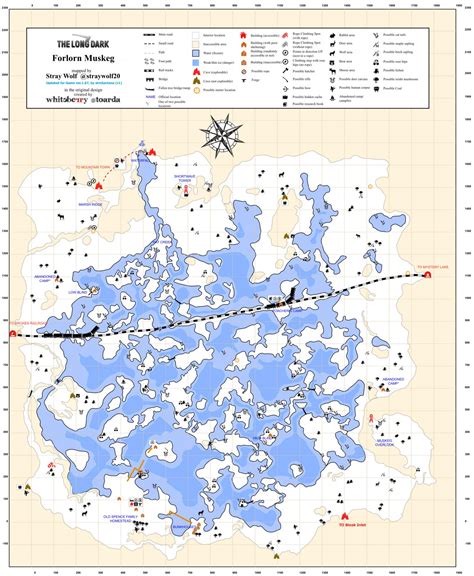 Map for the Forlorn Muskeg Region. When logged i