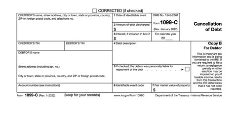 Form 1099C Cancellation of Debt Definition and How to File