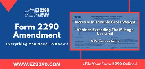 Form 2290 Amendment e File Step by Step Instructions