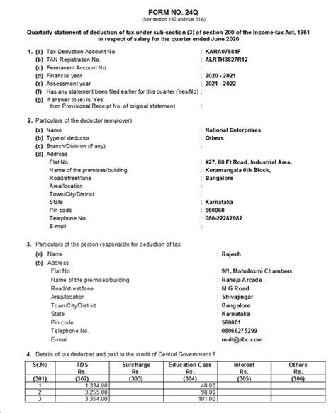 Form 24Q: Download & Fill Form 24Q Online Easily