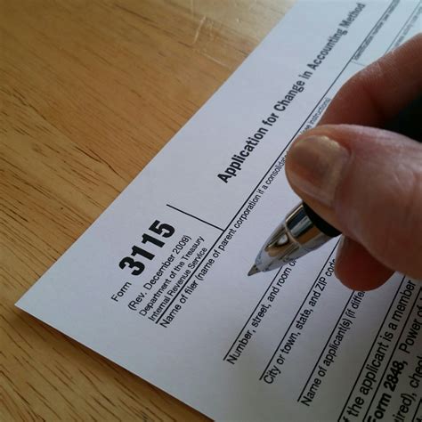 Form 3115 App for change in acctg method Capstan Tax Strategies