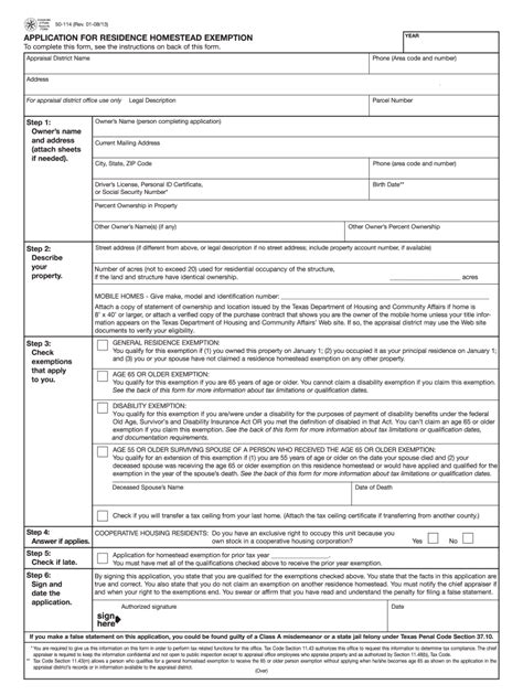 Form 50114A Fill Out, Sign Online and Download Fillable PDF, Texas