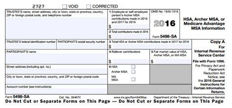 Form 5498, Form 1099, Form 8889 - HSA Tax Forms - What Is the IRS Form ...