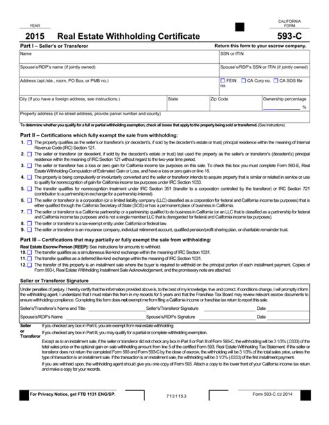 Form 593 C slidesharetrick