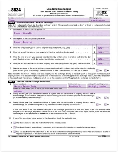 Form 8824LikeKind Exchanges