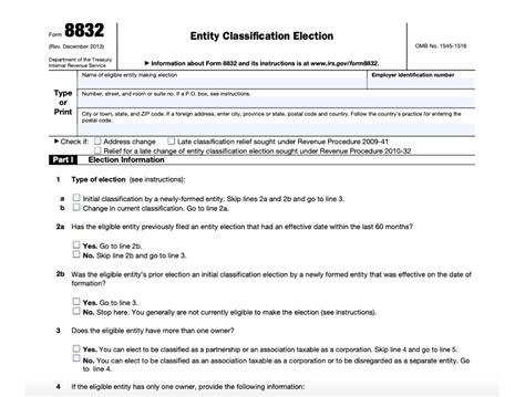 Form 8832 Instructions and Frequently Asked Questions