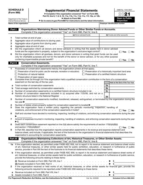 Form 990 Schedule D Fill Out and Sign Printable PDF Template signNow