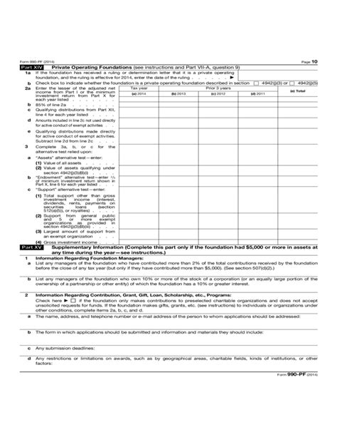 Form 990PF Return of Private Foundation