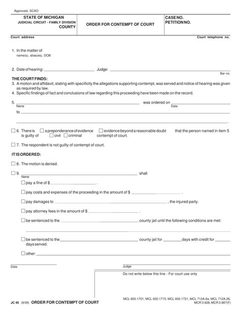 Form CR221 Download Fillable PDF or Fill Online Order to Install