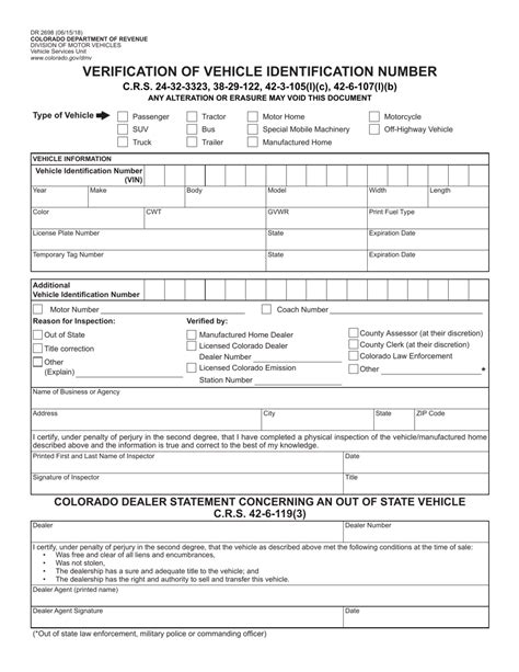 Form DR2698 Download Fillable PDF or Fill Online Verification of