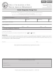 Form DSD A329 Download Fillable PDF or Fill Online Gender Designation