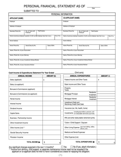 Form E Financial Statement Template Why It Is Not The Best Time For
