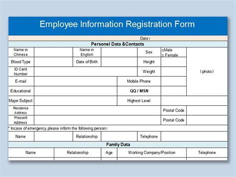 Form IV - Employee Register