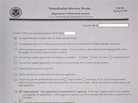 Form N 14 Naturalization amulette