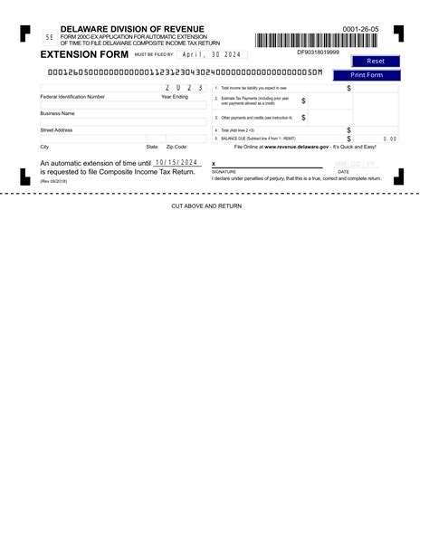Form REV1846 Download Fillable PDF or Fill Online Extension to File