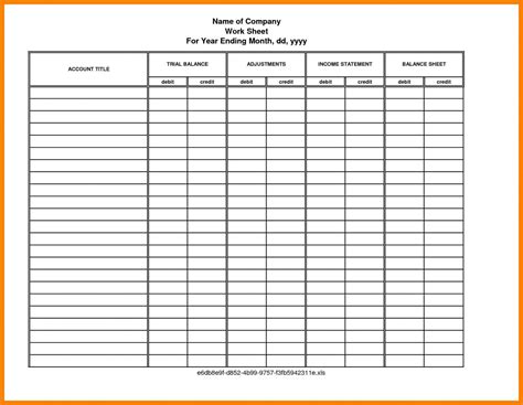Form Templates Accounting Forms Free Printable Blank Best In Excel to
