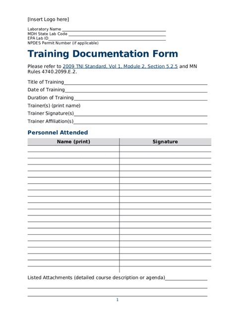 Form Training Documentation
