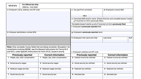 Form W-2C - Corrected Form W-2 - TaxAct