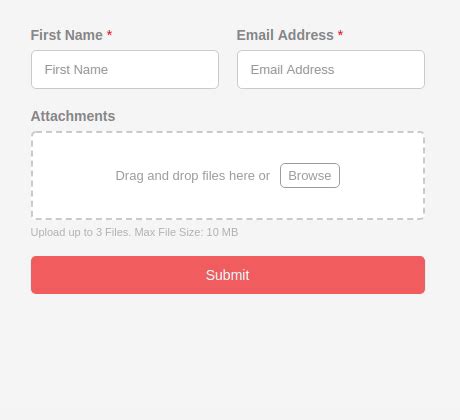 Form and content upload