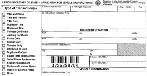 Form vsd 190 illinois pdf.  The form requires information about the vehicl...
