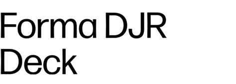 Forma DJR Deck in use Fonts In Use
