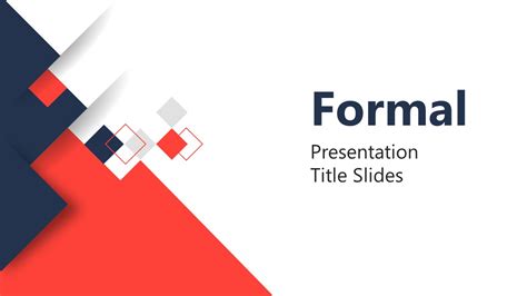 Formal PowerPoint Template SlideModel