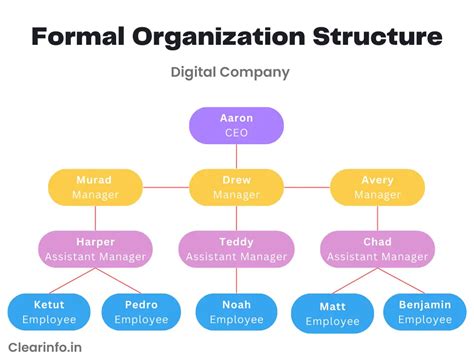 Examples of informal organization include social standards, r