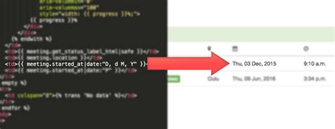 Format Date Django Template
