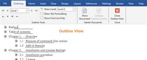 Format outline levels in word.  Select OK to save changes.  Mar 5, 2026 ·...