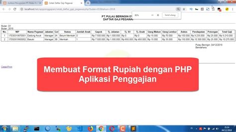 Format rupiah sql server.  Aug 13, 2019 · Pada bahasa pemrograman PHP, untuk membuat form...