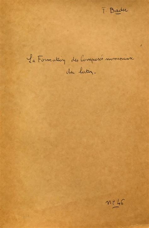 Formation des composés nominaux du latin. - Harman kardon avr 130 manual download.