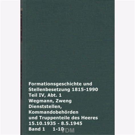 Formationsgeschichte und stellenbesetzung der deutschen streitkräfte, 1815 1990. - Transport des personnes à mobilité réduite.