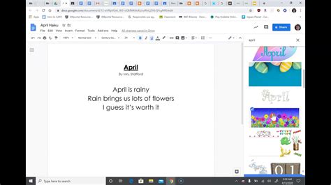 Formatting a Poem in Google Docs YouTube