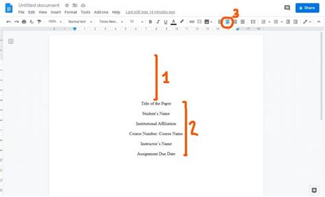 Formatting a student version of an APAStyle Paper in Google Docs (APA