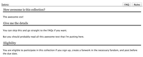 Formatting content on AO3 with HTML FAQ Archive of Our Own