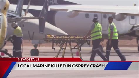 Former Belleville resident one of 3 Marines killed in Osprey crash in Australia