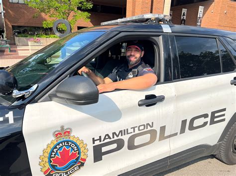 Former Blue Jay Pompey now with Hamilton police, force introduces baseball caps